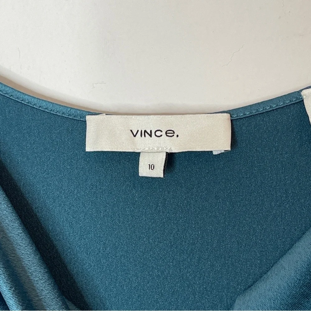 REVOLVE Vince Teal Midi Slip Dress Size 10 - Picture 3 of 5